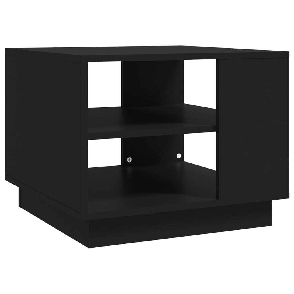 Couchtisch Schwarz 55x55x43 cm Holzwerkstoff