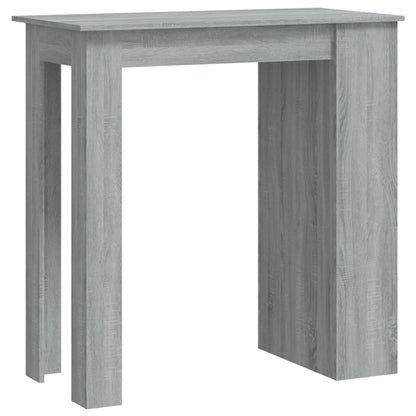 Bartisch mit Regal Grau Sonoma 102x50x103,5cm Holzwerkstoff