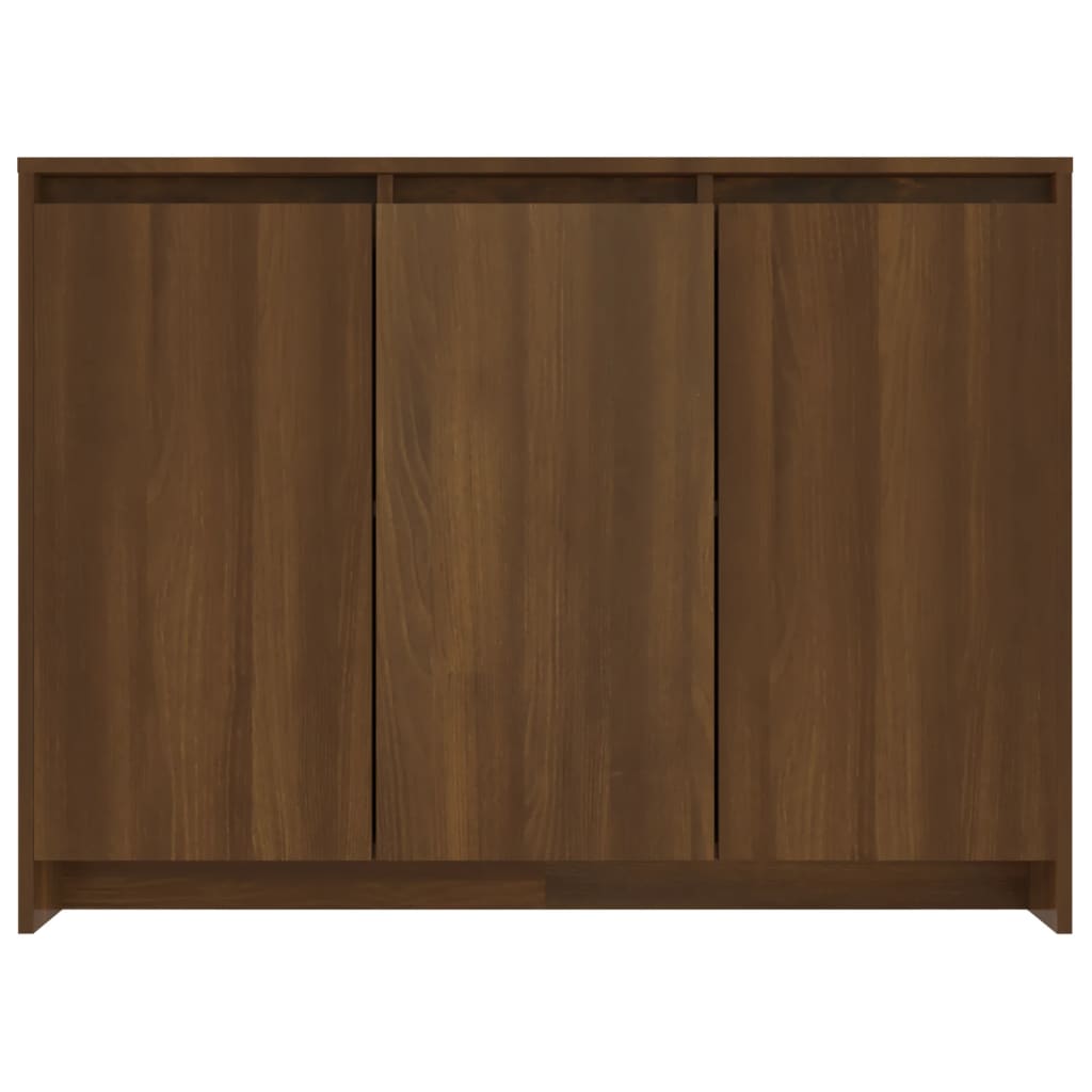 Sideboard Braun Eichen-Optik 102x33x75 cm Holzwerkstoff