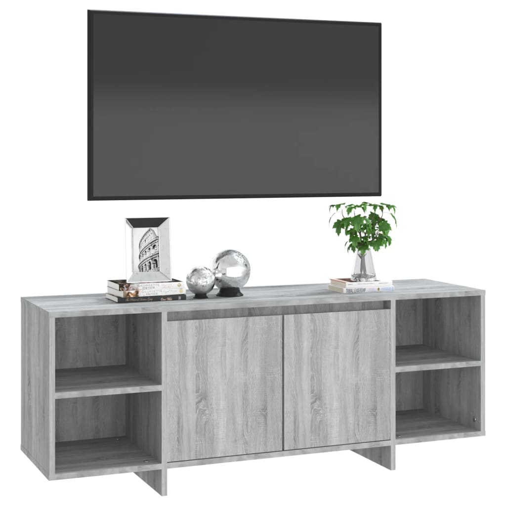 TV-Schrank Grau Sonoma 130x35x50 cm Holzwerkstoff