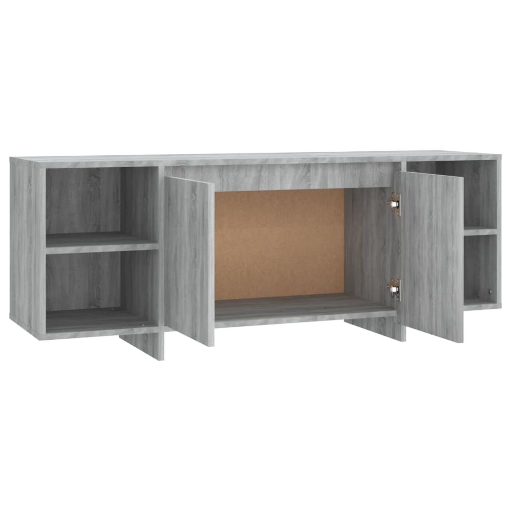 TV-Schrank Grau Sonoma 130x35x50 cm Holzwerkstoff