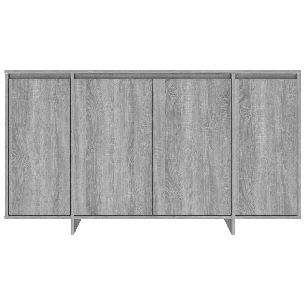 Sideboard Grau Sonoma 135x41x75 cm Holzwerkstoff