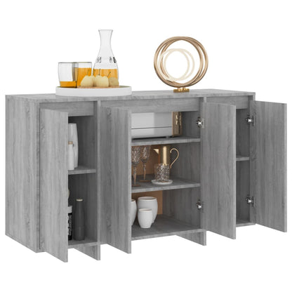 Sideboard Grau Sonoma 120x41x75 cm Holzwerkstoff