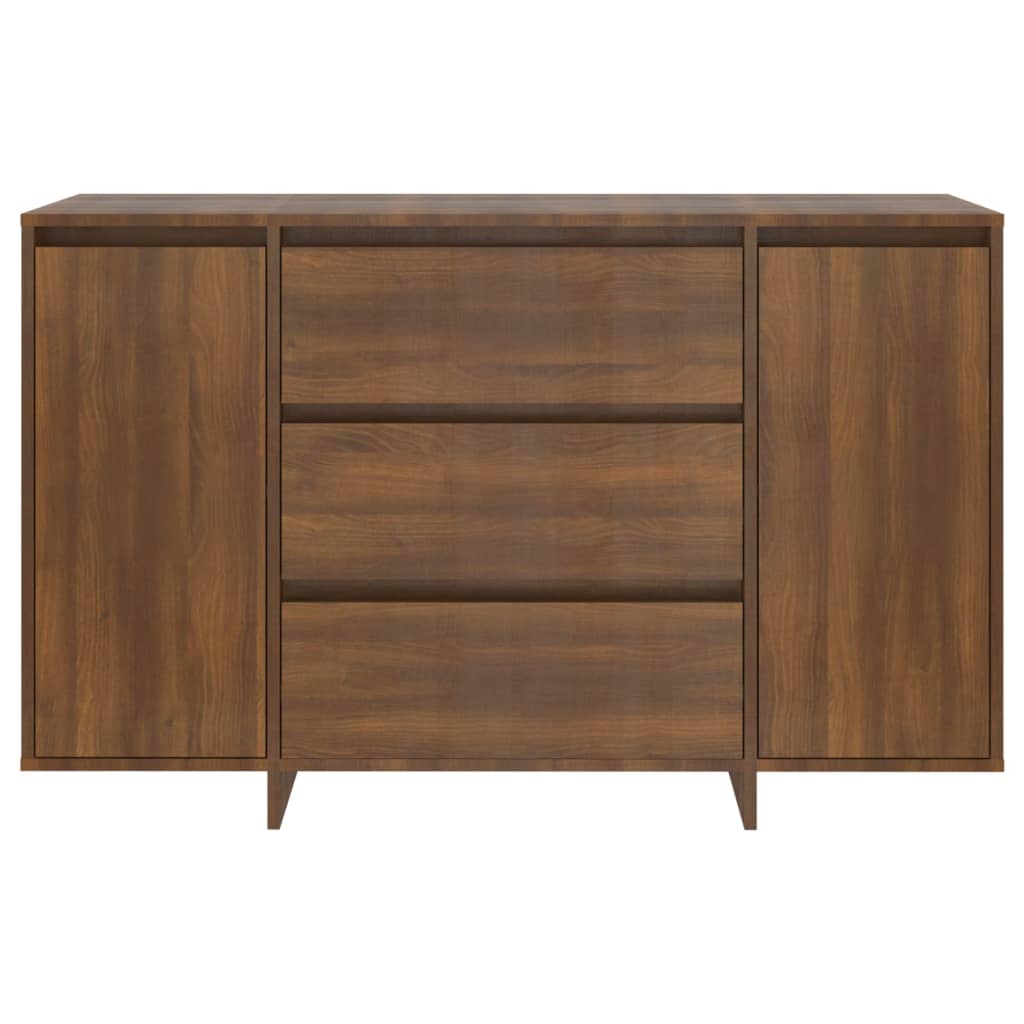 Sideboard mit 3 Schubladen Braun Eichen-Optik 120x41x75 cm