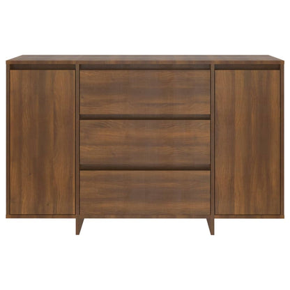 Sideboard mit 3 Schubladen Braun Eichen-Optik 120x41x75 cm