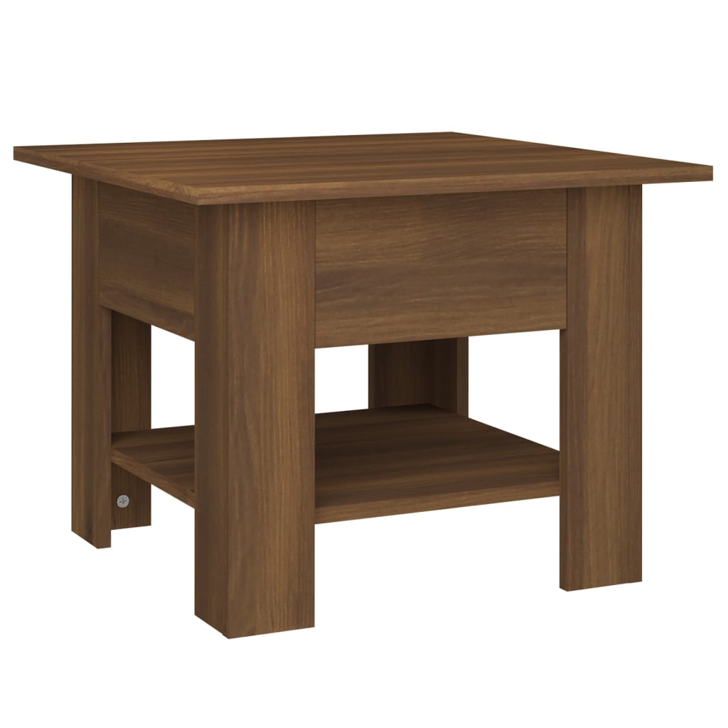 Couchtisch Braun Eichen-Optik 55x55x42 cm Holzwerkstoff