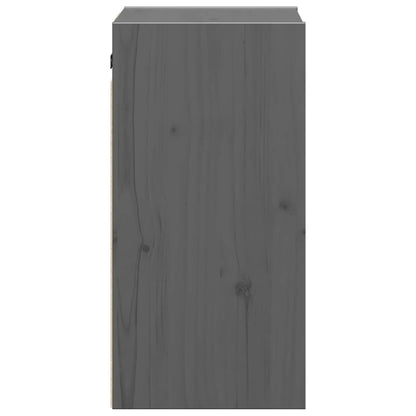 Wandschrank Grau 30x30x60 cm Massivholz Kiefer