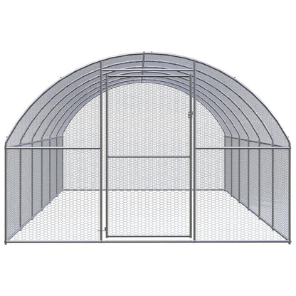 Outdoor-Hühnerstall 3x6x2 m Verzinkter Stahl