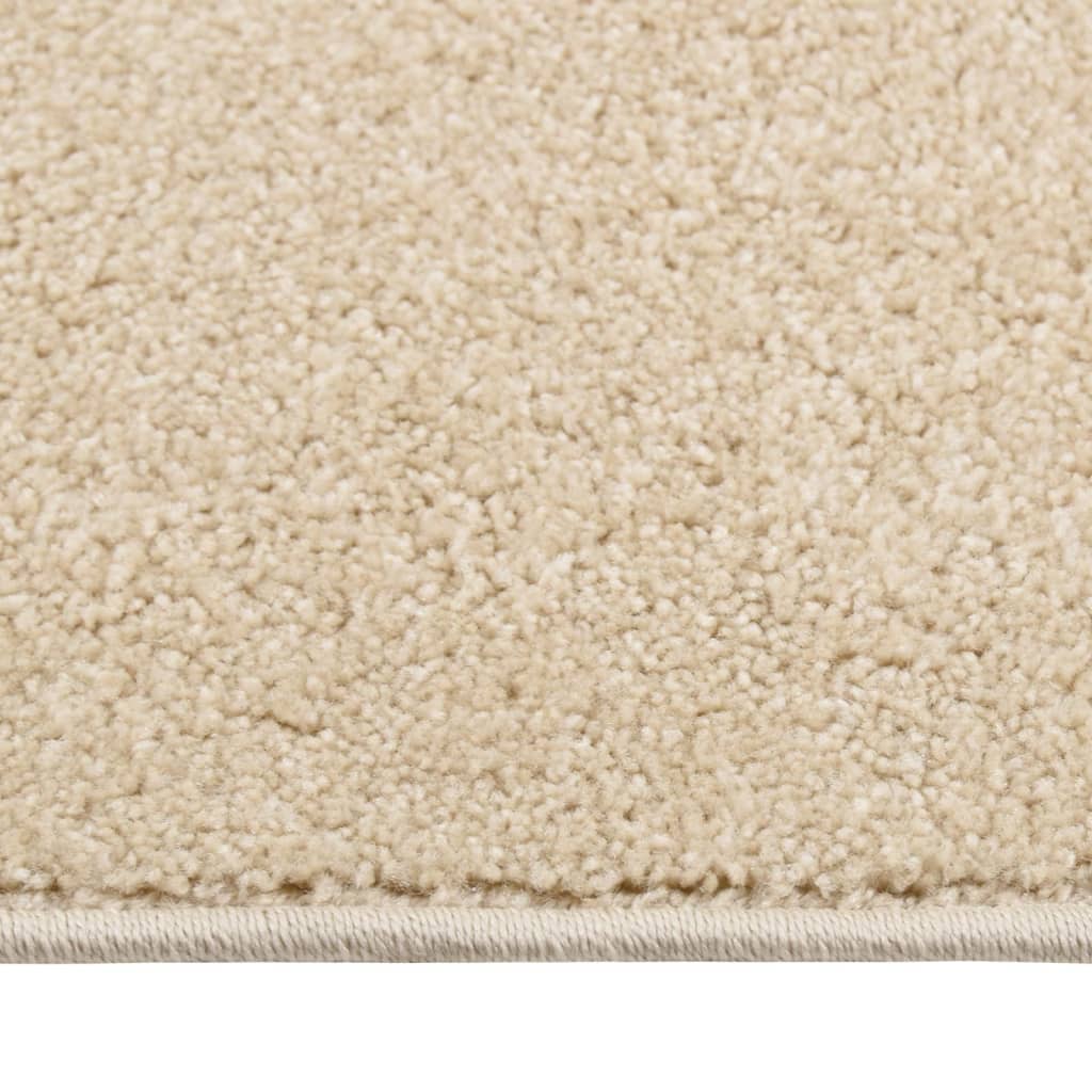 Teppich Kurzflor 160x230 cm Beige