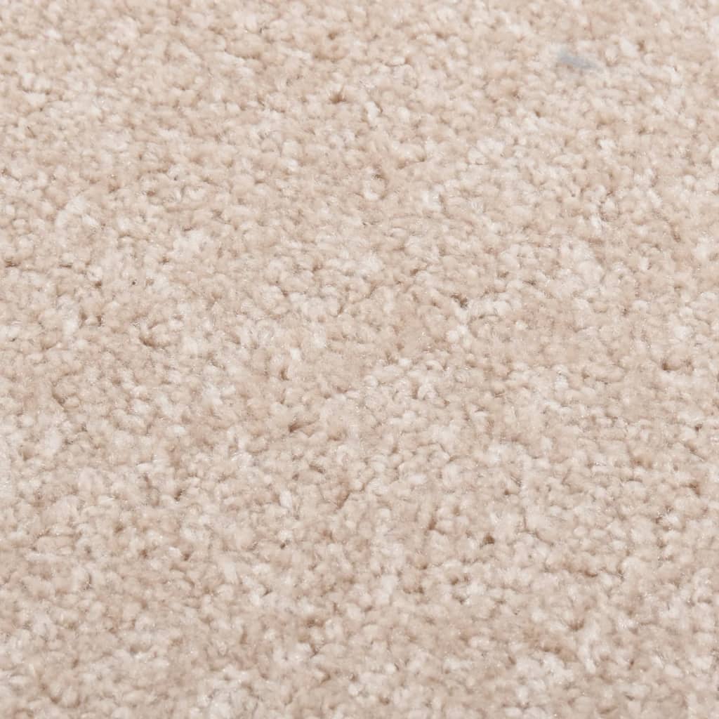 Teppich Kurzflor 80x150 cm Dunkelbeige