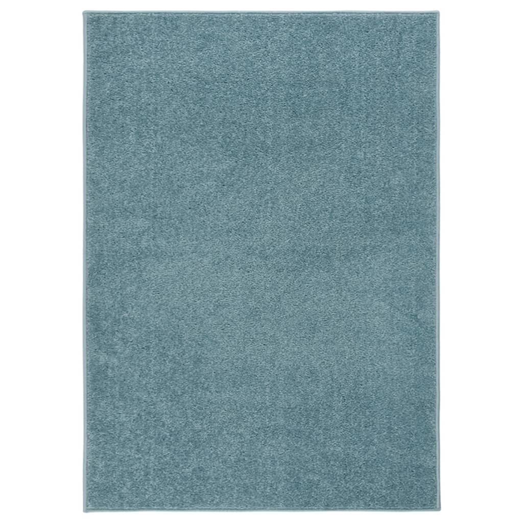 Teppich Kurzflor 120x170 cm Blau