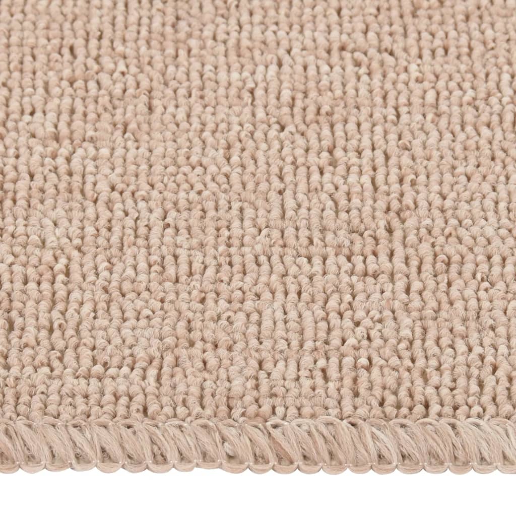 Antirutsch Stufenmatten 15 Stk. 60x25 cm Beige Rechteckig