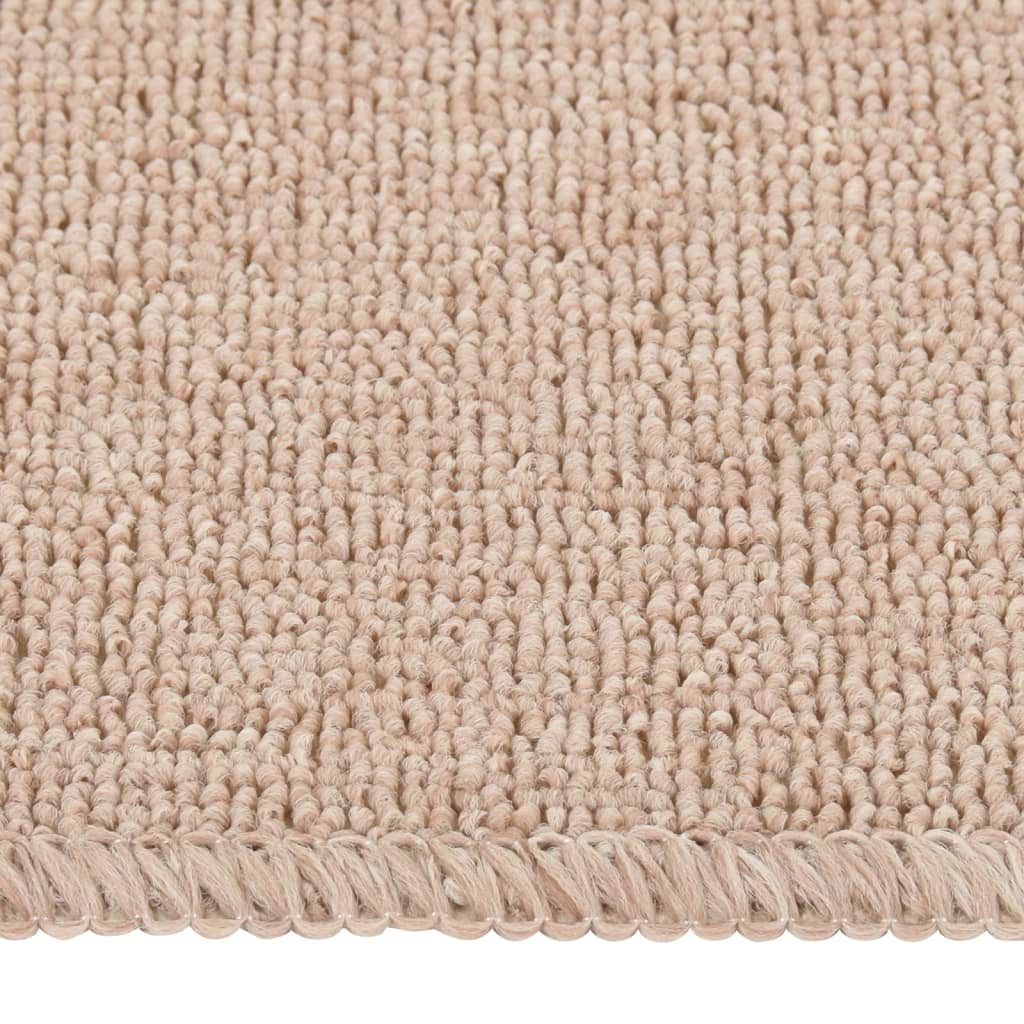 Antirutsch Stufenmatten 15 Stk. 75x20 cm Beige Rechteckig