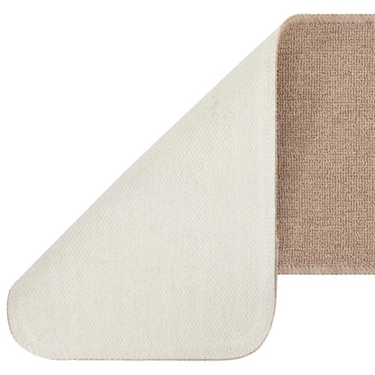 Antirutsch Stufenmatten 15 Stk. 75x20 cm Beige Rechteckig