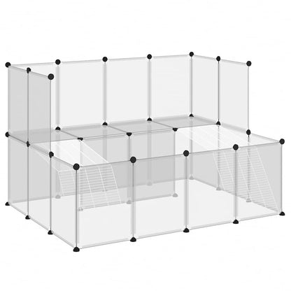 Kleintierkäfig Transparent 143x107x93 cm PP und Stahl