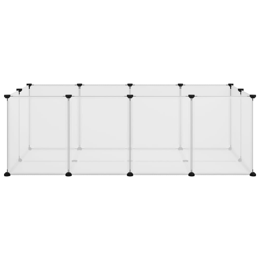 Kleintierkäfig Transparent 144x74x46,5 cm PP und Stahl