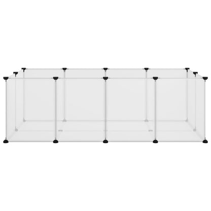Kleintierkäfig Transparent 144x74x46,5 cm PP und Stahl