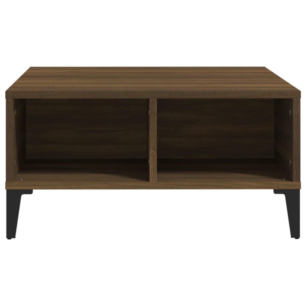 Couchtisch Braun Eichen-Optik 60x60x30 cm Holzwerkstoff