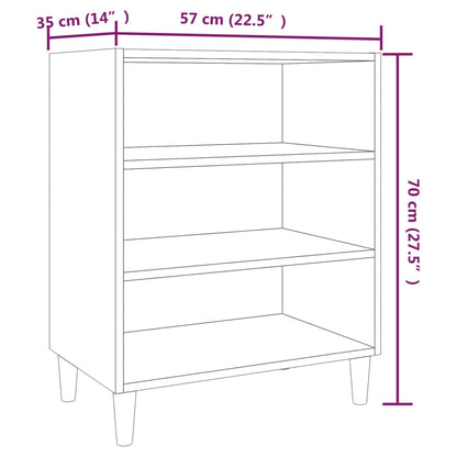 Sideboard Räuchereiche 57x35x70 cm Holzwerkstoff