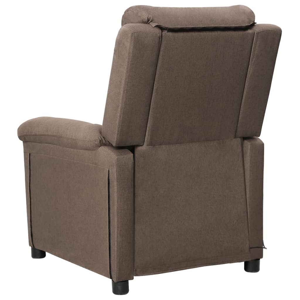 Massagesessel Taupe Stoff