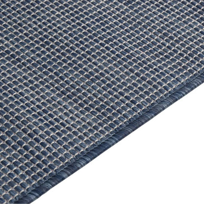 Outdoor-Teppich Flachgewebe 120x170 cm Blau