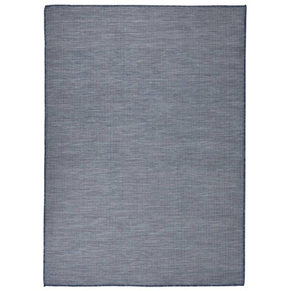 Outdoor-Teppich Flachgewebe 200x280 cm Blau
