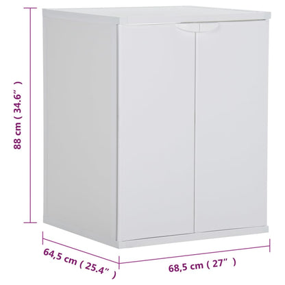 Waschmaschinenschrank Weiß 68,5x64,5x88 cm PVC