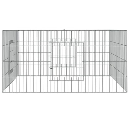 Kaninchenkäfig 110x110x55 cm Verzinktes Eisen