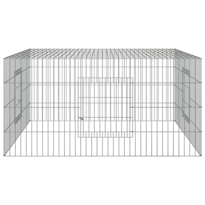 Kaninchenkäfig 110x110x55 cm Verzinktes Eisen