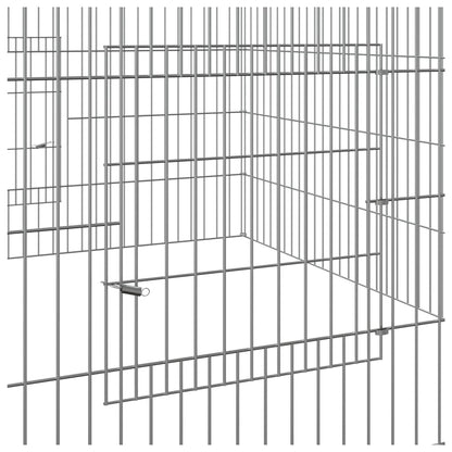 Kaninchenkäfig 110x110x55 cm Verzinktes Eisen