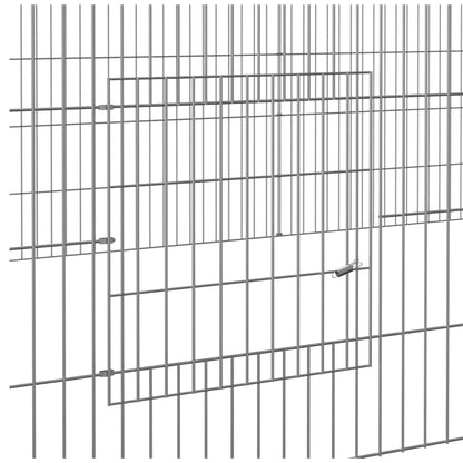 Kaninchenkäfig 2 Paneele 220x110x55 cm Verzinktes Eisen