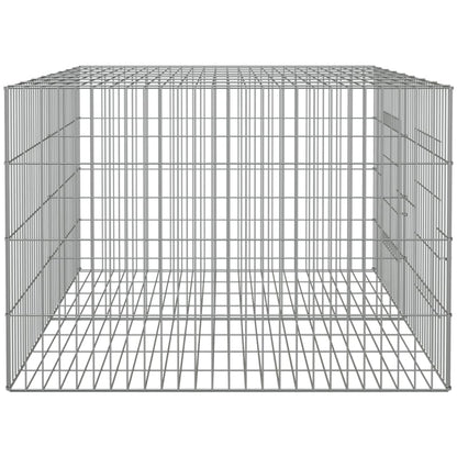 Kaninchenkäfig 2 Paneele 110x79x54 cm Verzinktes Eisen