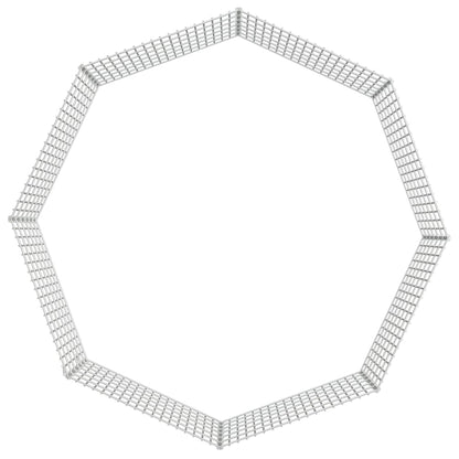 Freilaufgehege 8-teilig 54x60 cm Verzinktes Eisen