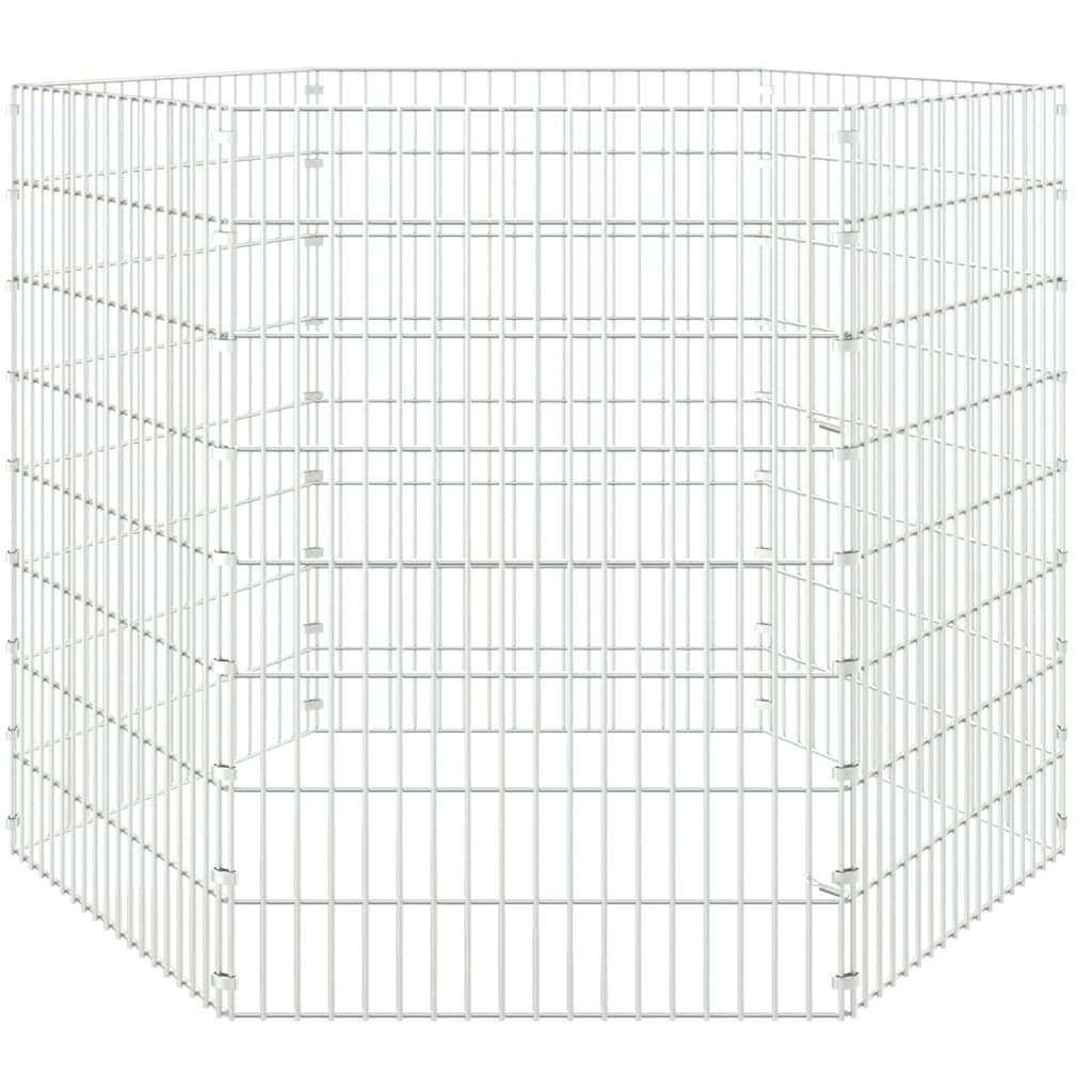 Freilaufgehege 6-teilig 54x80 cm Verzinktes Eisen