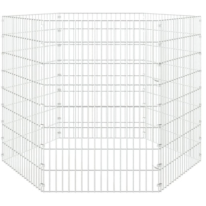 Freilaufgehege 6-teilig 54x80 cm Verzinktes Eisen