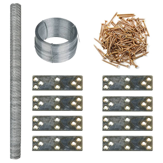 Hühnerstall-Erweiterung 268x100x190 cm Metall