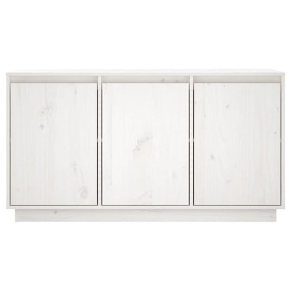 Sideboard Weiß 111x34x60 cm Massivholz Kiefer