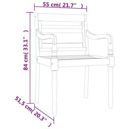 7-tlg. Garten-Essgruppe Massivholz Teak