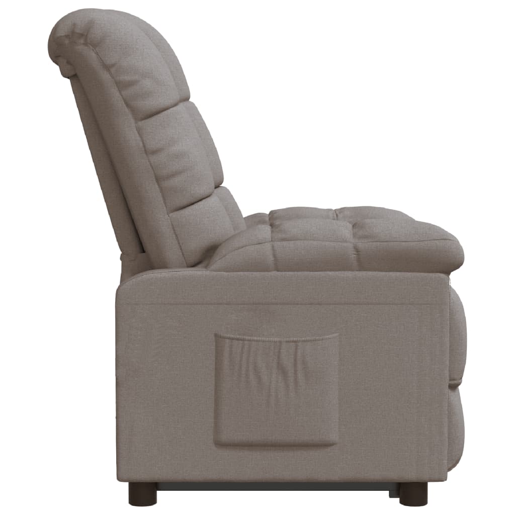 Relaxsessel Taupe Stoff