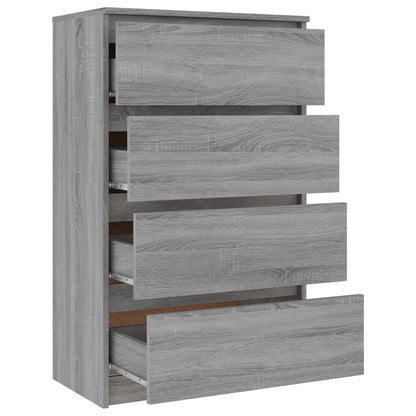 Sideboard Grau Sonoma 60x35x98,5 cm Holzwerkstoff