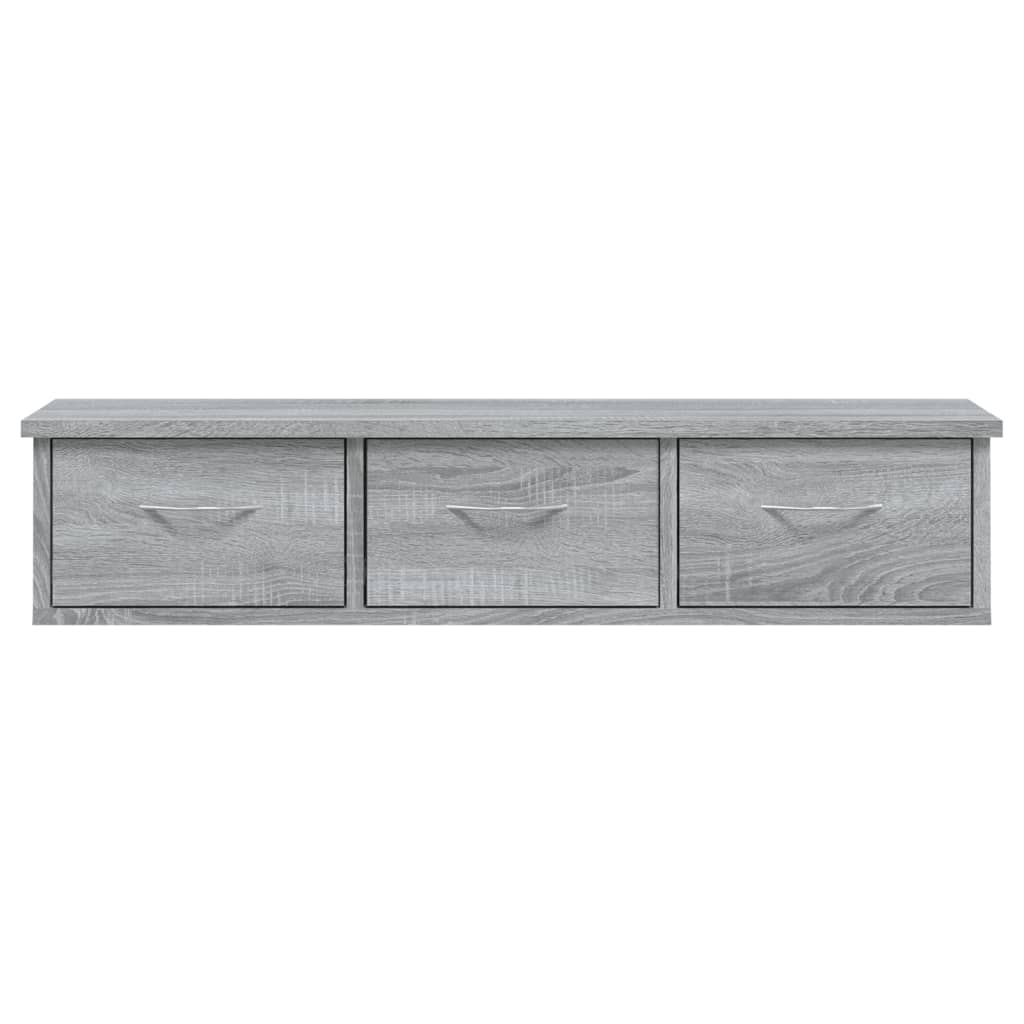 Wandschrank Grau Sonoma 88x26x18,5 cm Holzwerkstoff