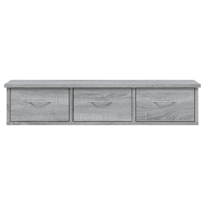 Wandschrank Grau Sonoma 88x26x18,5 cm Holzwerkstoff