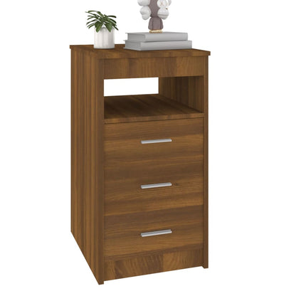 Sideboard mit Schubladen Braun Eichen-Optik 40x50x76 cm