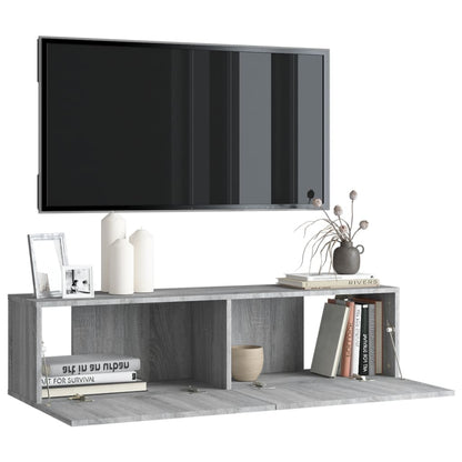 TV-Wandschrank Grau Sonoma 120x30x30 cm Holzwerkstoff