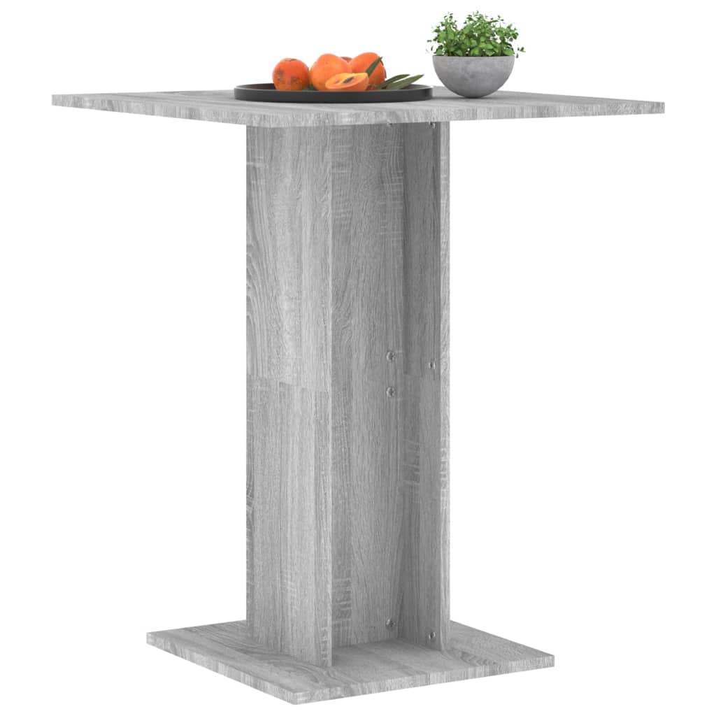 Bistrotisch Grau Sonoma 60x60x75 cm Holzwerkstoff