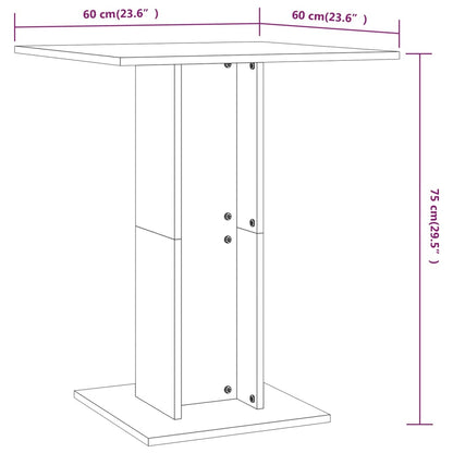 Bistrotisch Grau Sonoma 60x60x75 cm Holzwerkstoff