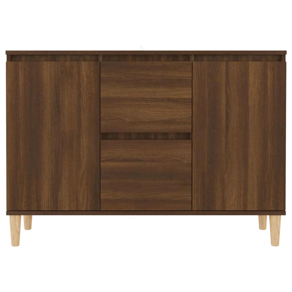 Sideboard Braun Eiche 101x35x70 cm Holzwerkstoff