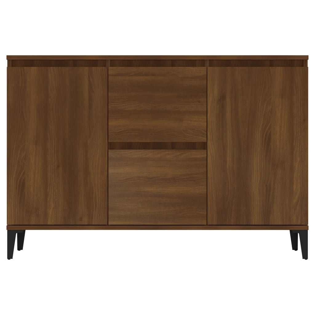 Sideboard Braun Eichen-Optik 104x35x70 cm Holzwerkstoff