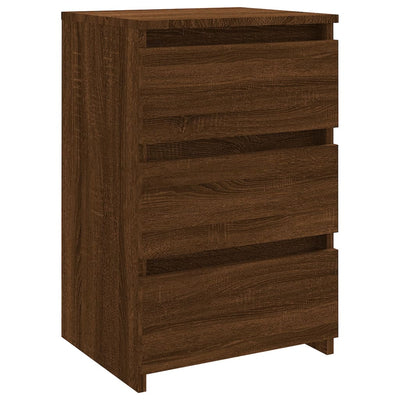 Nachttische 2 Stk. Braun Eiche 40x35x62,5 cm Holzwerkstoff