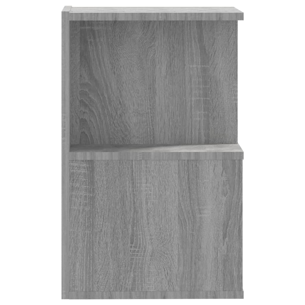 Nachttische 2 Stk. Grau Sonoma 35x35x55 cm Holzwerkstoff